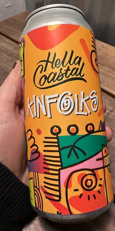 Hella Coastal Kinfolks Lyte Ale 16oz Oakland