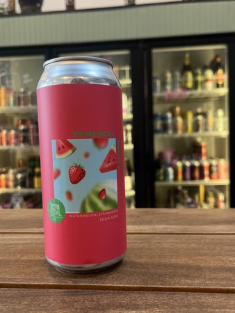 Temescal Brewing Fruity Watermelon Strawberry Sour Gose 16oz CAN Oakland