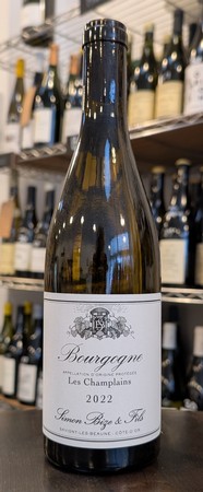 Simon Bize Bourgogne Blanc Les Champlains 2022