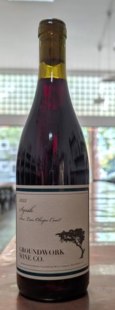 Groundwork Syrah San Lous Obispo Coast 2023